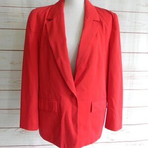 VINTAGE PENDLETON CLASSIC RED RAYON/POLY BLAZER SUIT CAREER SZ 12